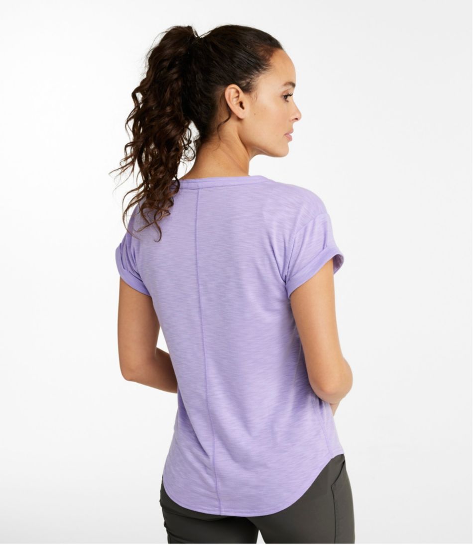 Women's Streamside Tee, Short-Sleeve Splitneck - Image 3