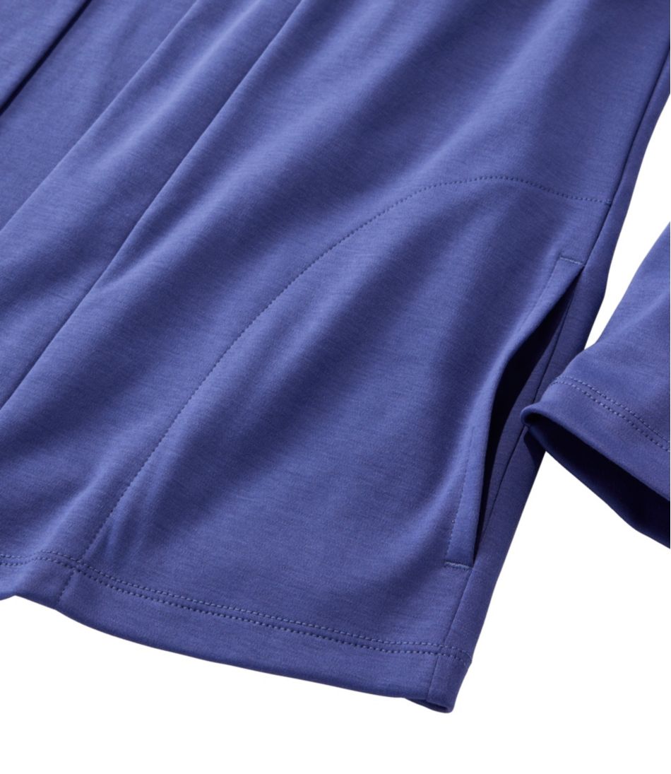 Women's Pima Cotton Open Cardigan, With Pockets - Image 4