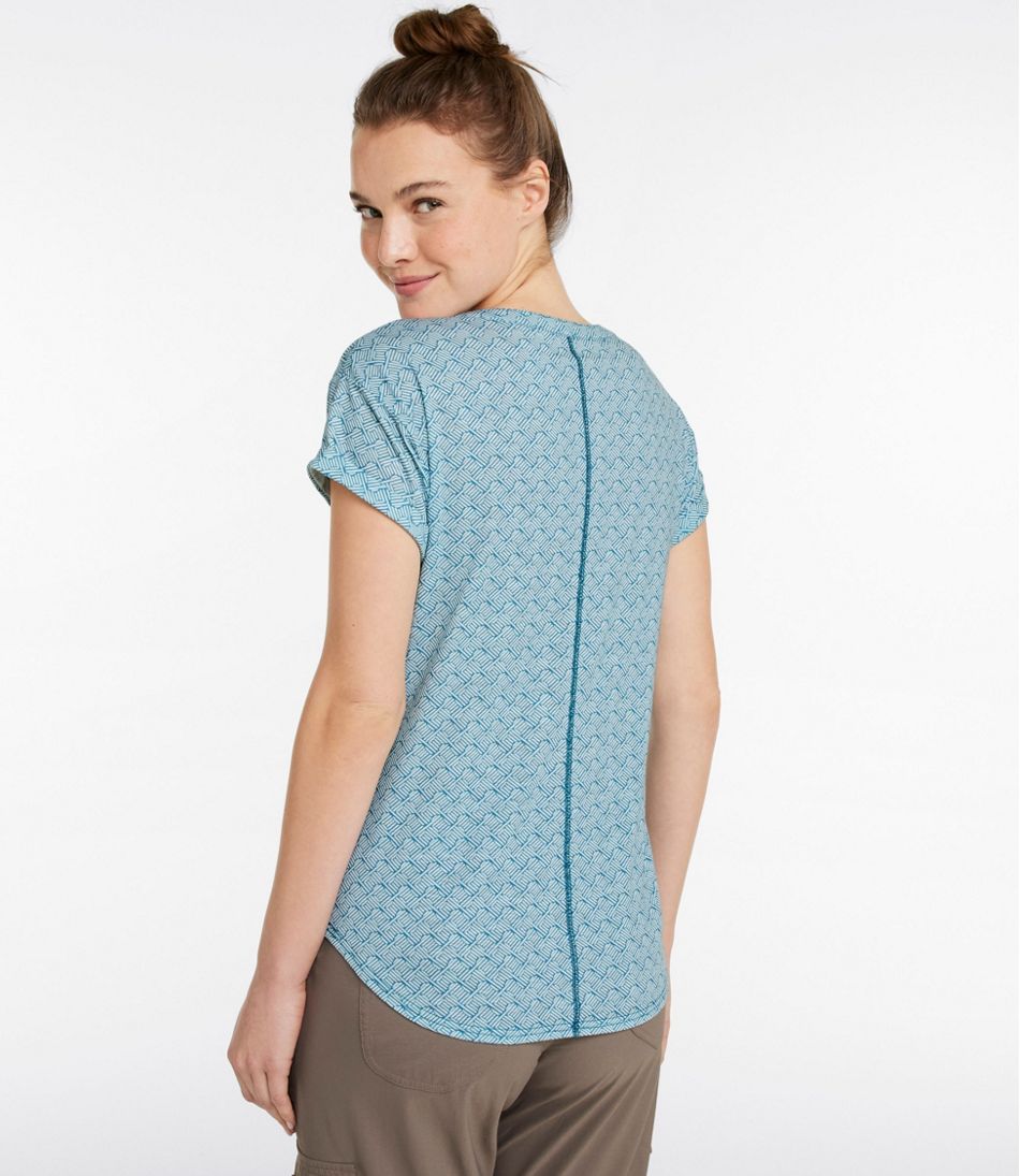 Women's Streamside Tee, Short-Sleeve Splitneck Print - Image 3
