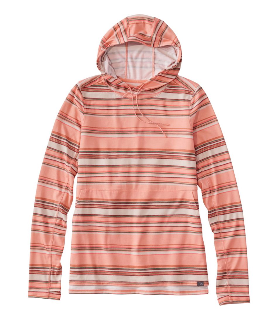 Women's Everyday SunSmart? Hooded Pullover, Long-Sleeve Stripe