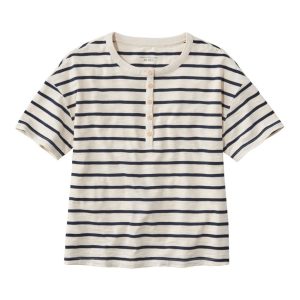 Women's Signature Slub Tee, Short-Sleeve Henley Novelty