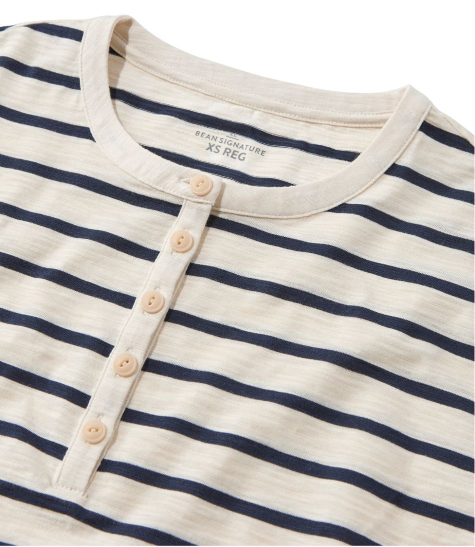 Women's Signature Slub Tee, Short-Sleeve Henley Novelty - Image 4