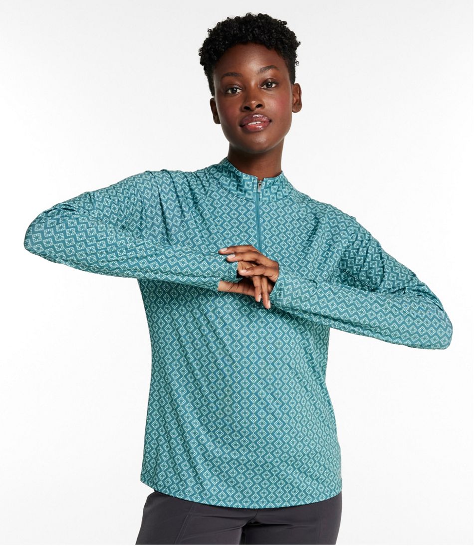 Women's Access Trail Pullover, Long-Sleeve Quarter-Zip Print - Image 2