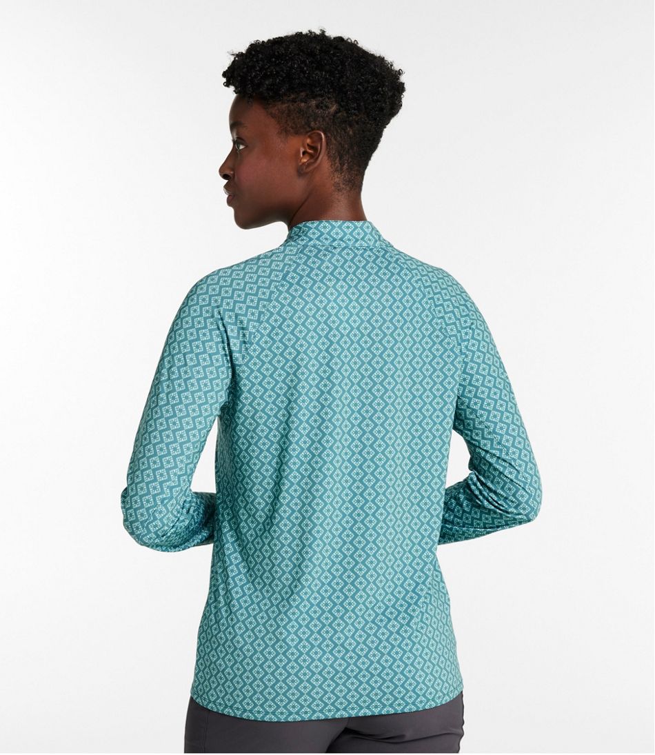 Women's Access Trail Pullover, Long-Sleeve Quarter-Zip Print - Image 3