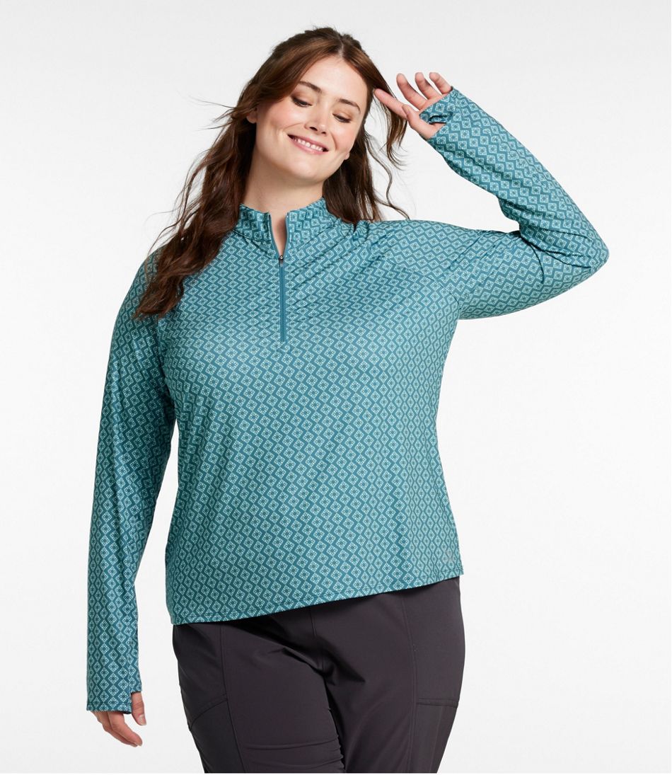 Women's Access Trail Pullover, Long-Sleeve Quarter-Zip Print - Image 7
