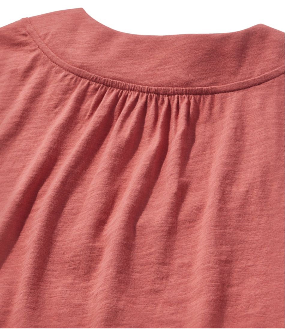 Women's Organic Cotton Tee, V-Neck Cap-Sleeve - Image 5