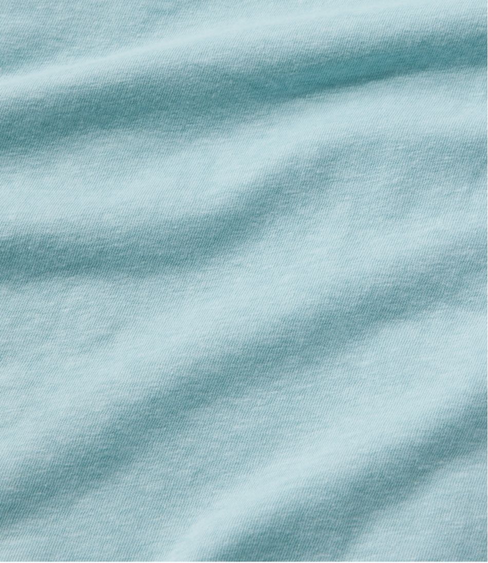 Women's Linen/Cotton Tee, Three-Quarter-Sleeve Splitneck Polo - Image 5