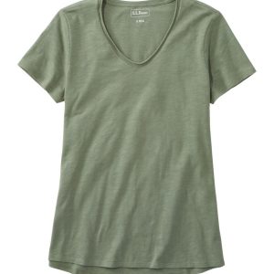 Women's Organic Cotton Tee, V-Neck Short-Sleeve