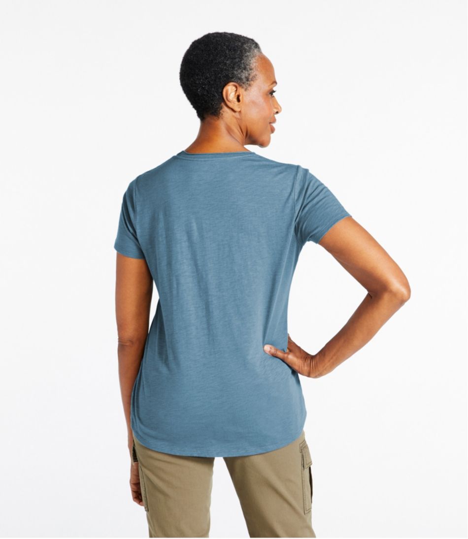 Women's Organic Cotton Tee, V-Neck Short-Sleeve - Image 3