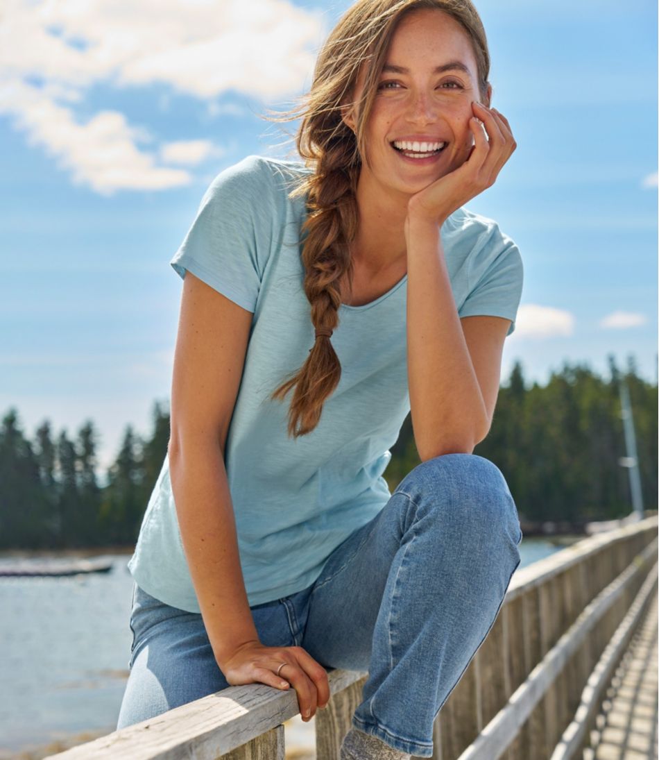 Women's Organic Cotton Tee, V-Neck Short-Sleeve - Image 6