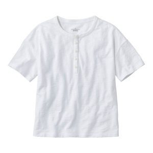 Women's Signature Slub Tee, Short-Sleeve Henley