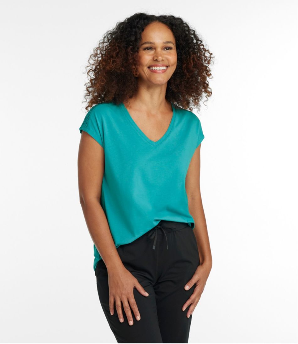 Women's Beyond Soft V-Neck Tee, Short Sleeve - Image 2