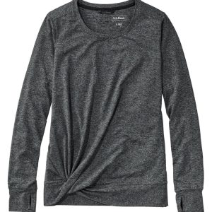 Women's VentureSoft Twist-Front Top, Long-Sleeve