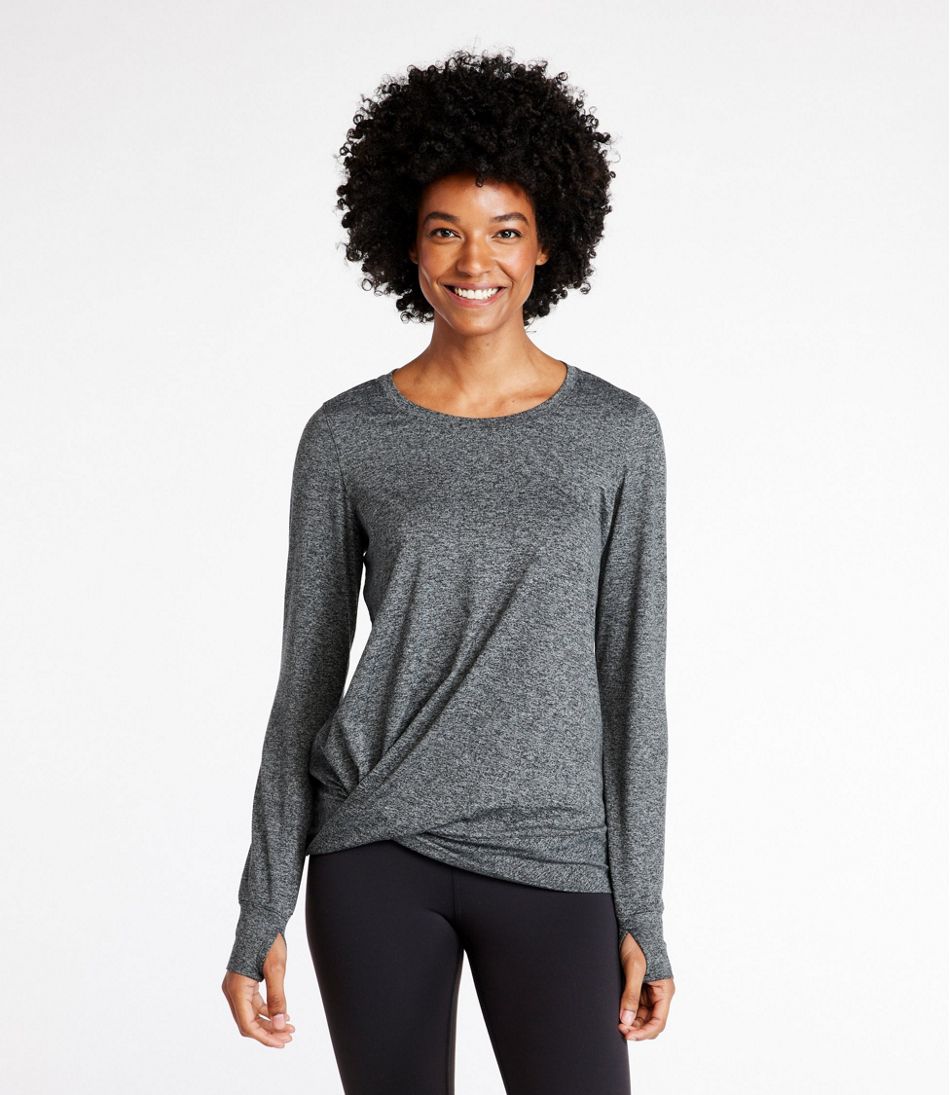 Women's VentureSoft Twist-Front Top, Long-Sleeve - Image 2