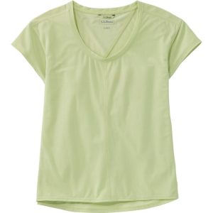 Women's Ribbed Performance Tee, Short-Sleeve