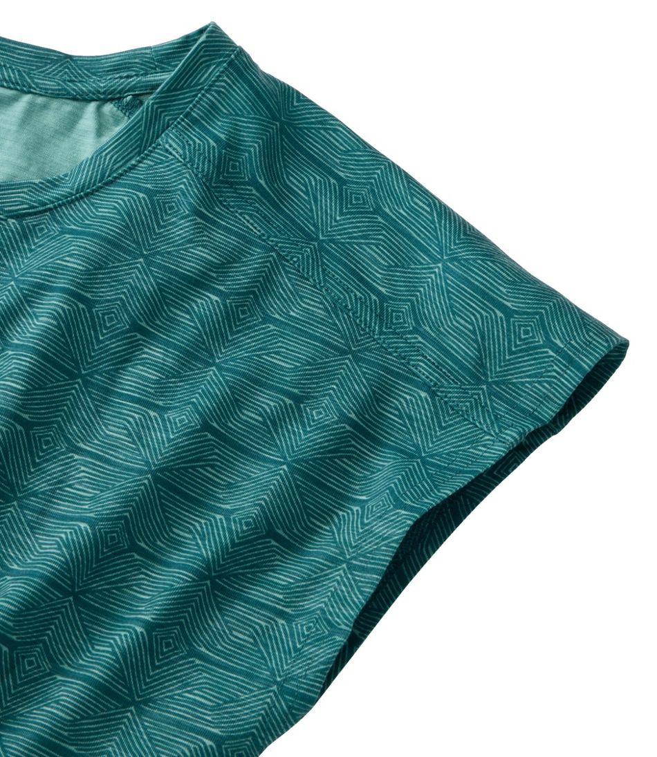 Women's Streamside Tee, Short-Sleeve Ruched Crew Print - Image 5