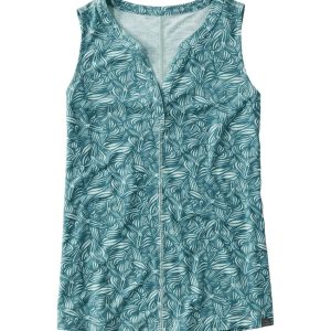 Women's Streamside Tank, Splitneck Print