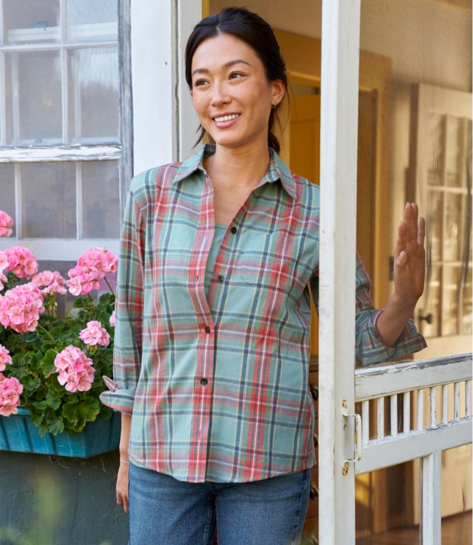Women's Scotch Plaid Flannel Shirt, Relaxed - Image 6