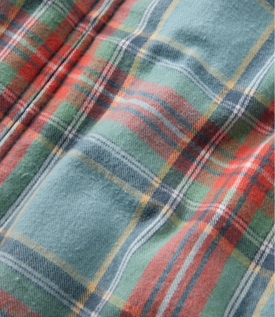 Women's Scotch Plaid Flannel Shirt, Relaxed Zip Hoodie - Image 6