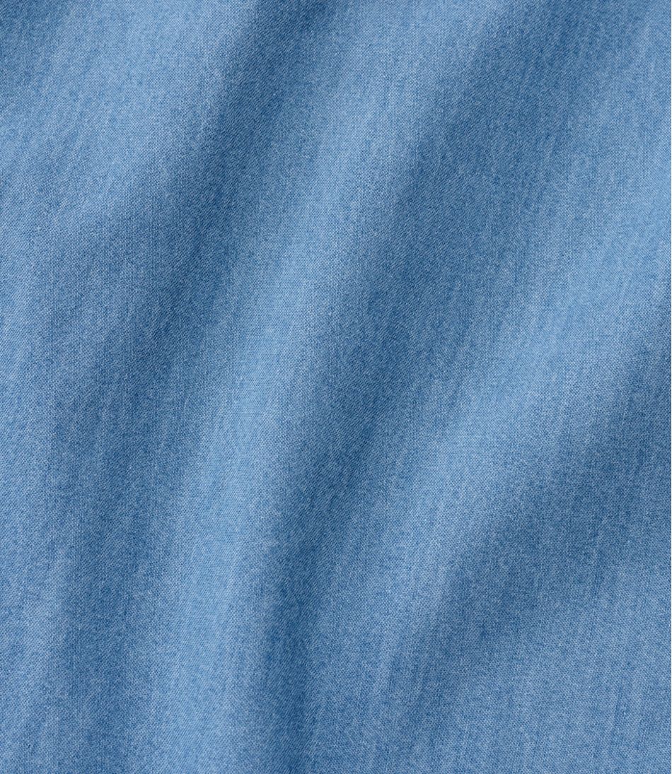 Women's L.L.Bean Denim Boyfriend Shirt - Image 4