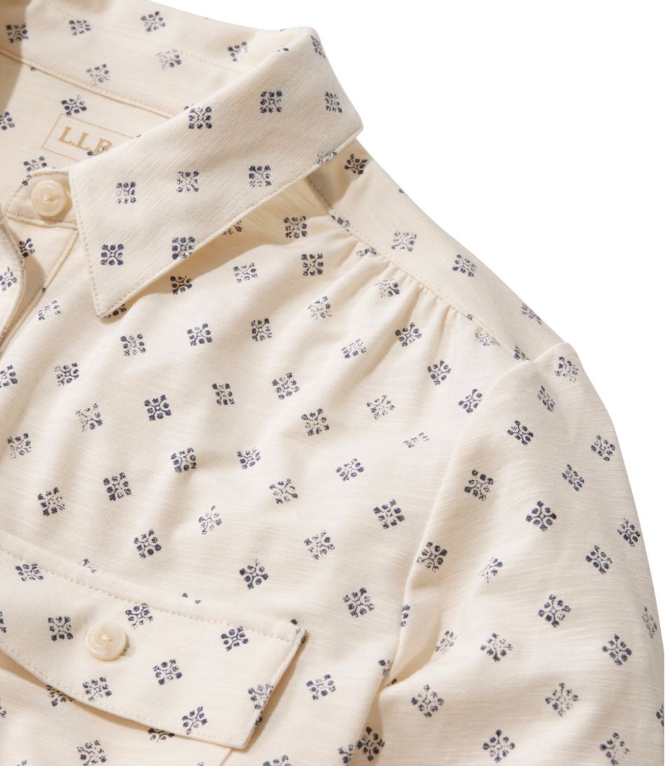 Women's Camden Hills Button Front Shirt, Print - Image 4