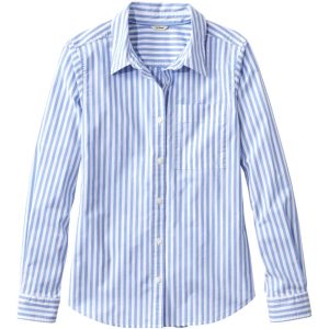 Women's Essential Cotton Poplin Shirt, Long-Sleeve