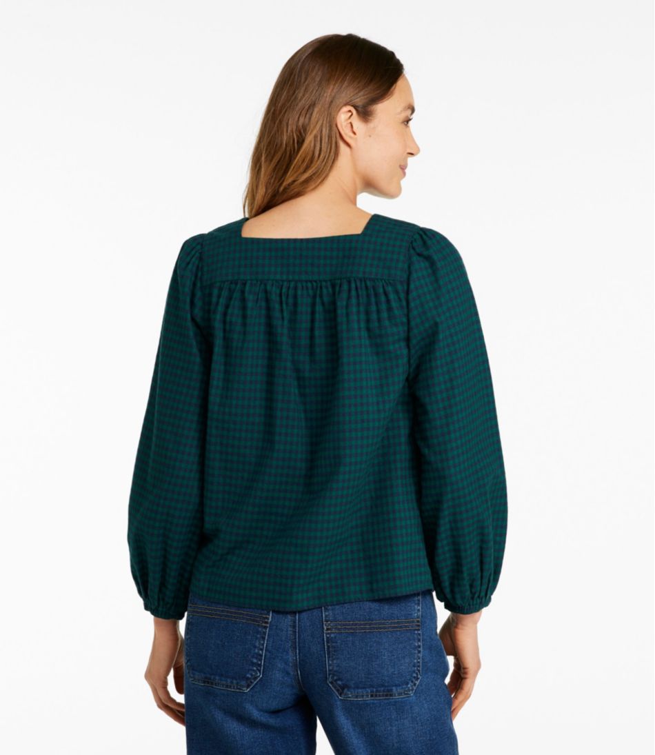 Women's Whisperweight Flannel Shirt, Squareneck - Image 3
