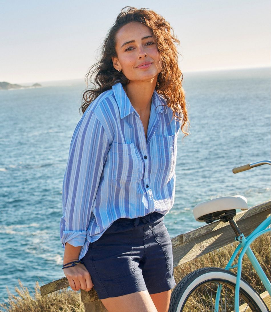 Women's Cloud Gauze Shirt, Long-Sleeve - Image 6
