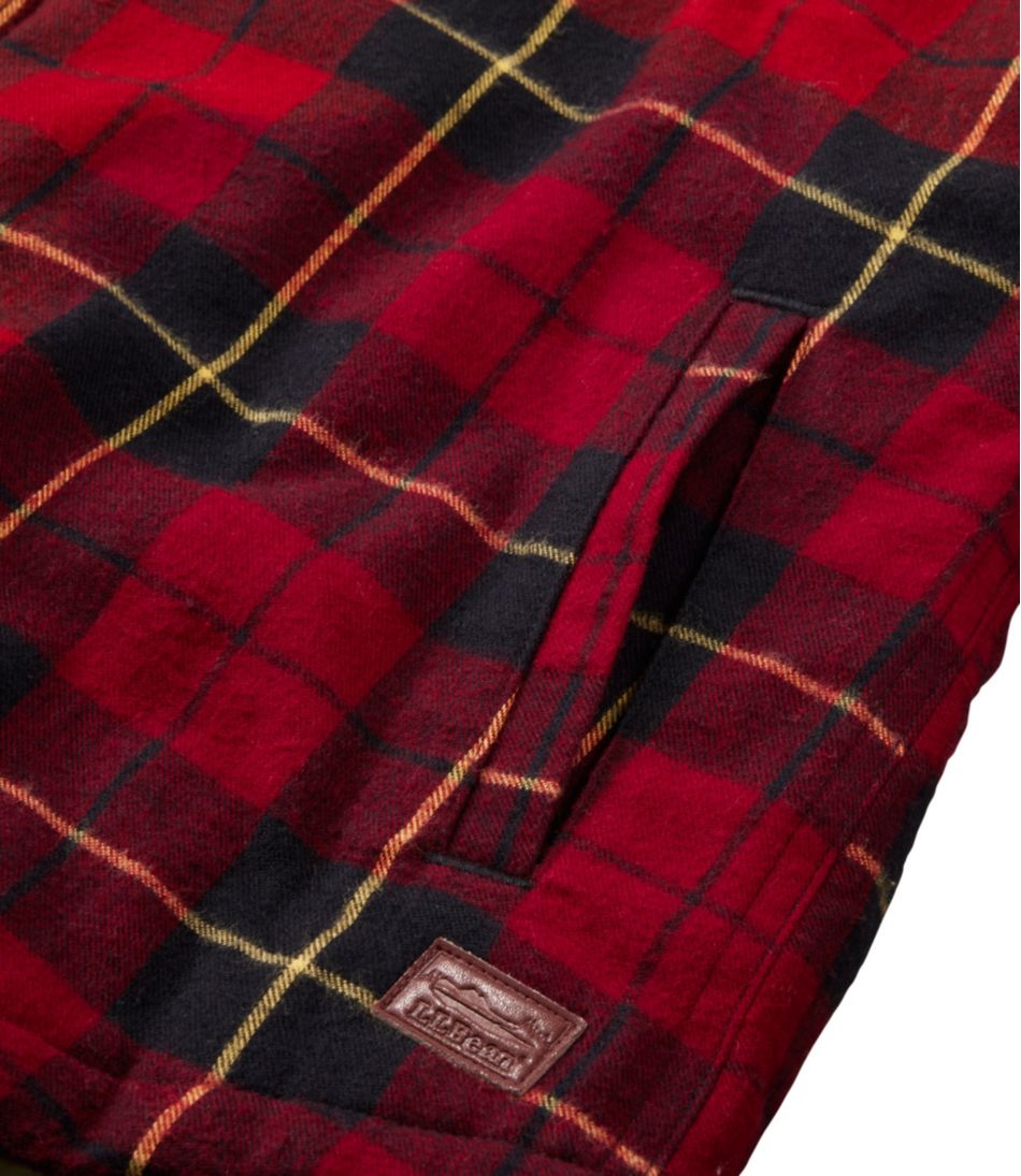 Women's Scotch Plaid Flannel Shirt, Sherpa-Lined Zip Hoodie - Image 5