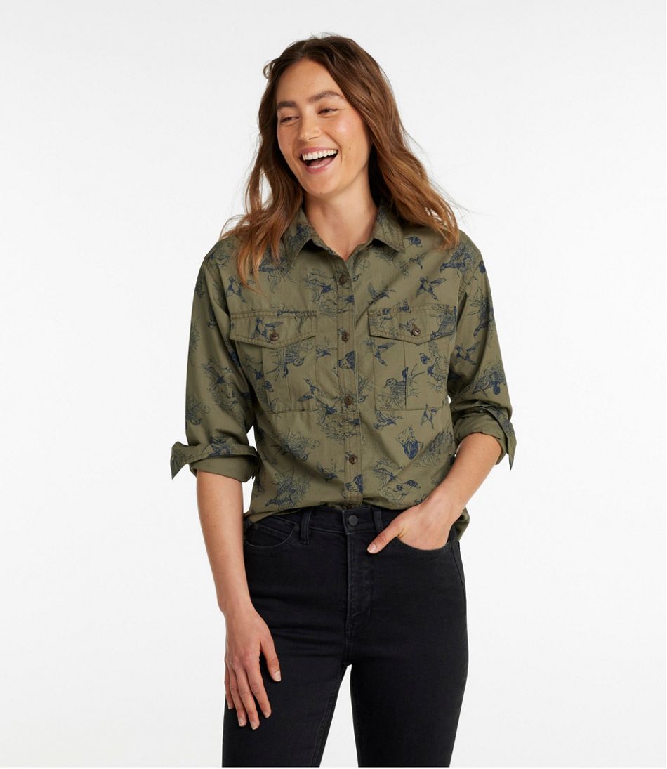 Women's Signature Soft Poplin Shirt, Novelty - Image 2