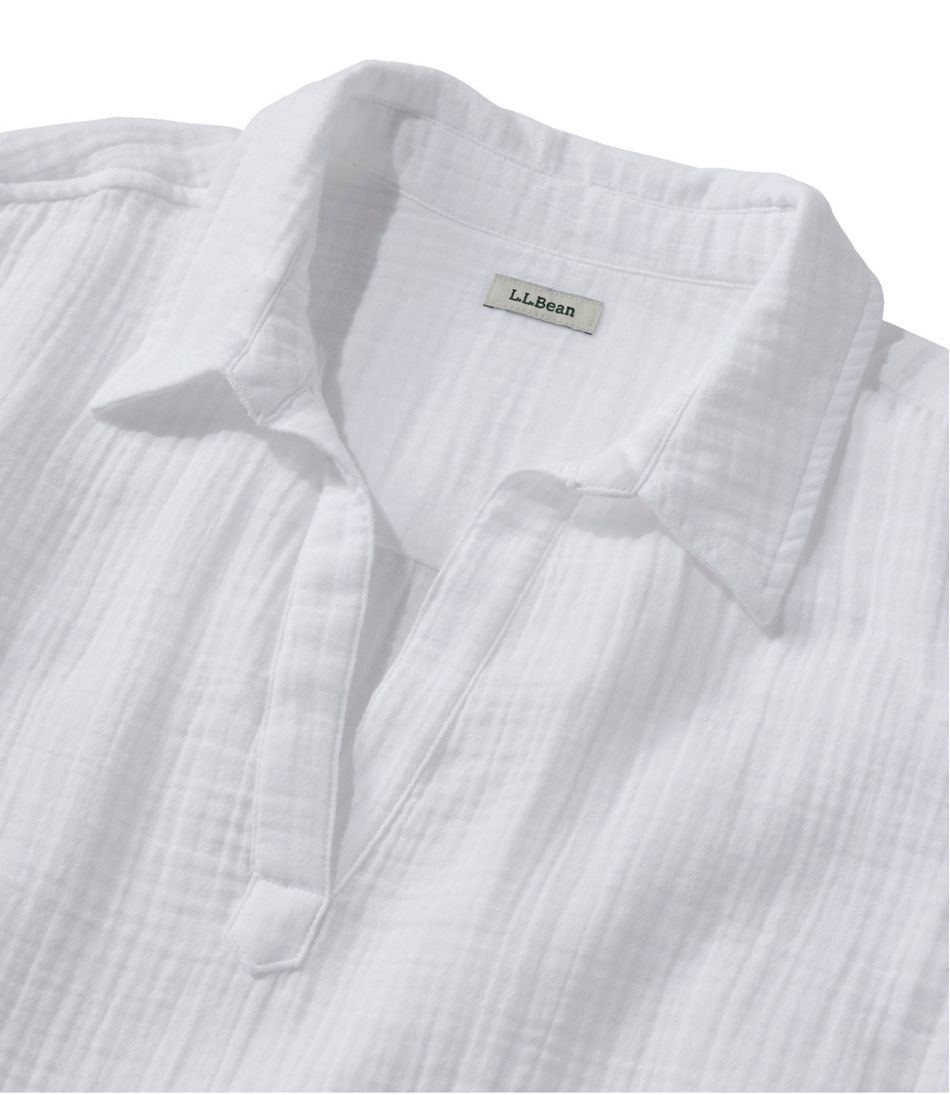 Women's Cloud Gauze Shirt, Polo - Image 4