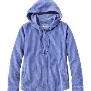 Women's Comfort Corduroy Relaxed Shirt, Zip Hoodie