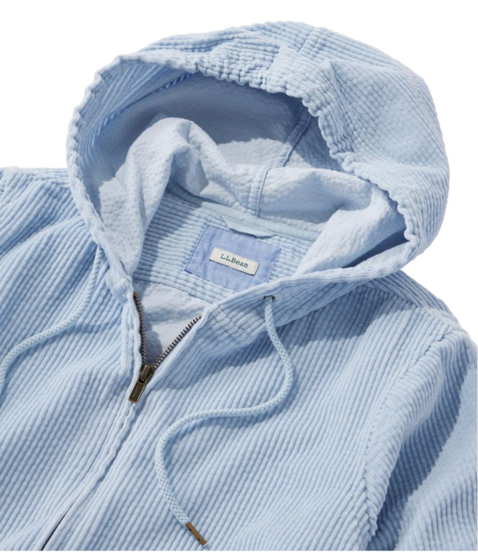 Women's Comfort Corduroy Relaxed Shirt, Zip Hoodie - Image 4