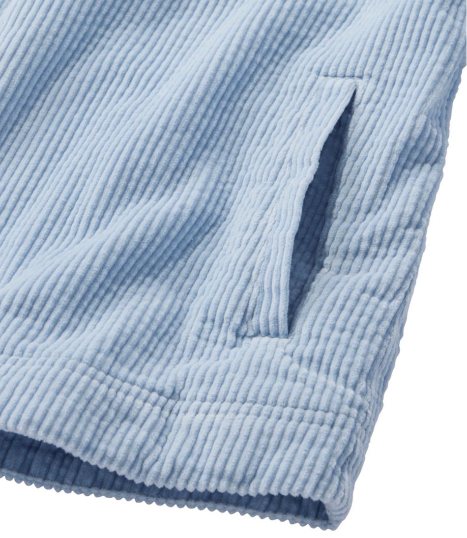 Women's Comfort Corduroy Relaxed Shirt, Zip Hoodie - Image 5