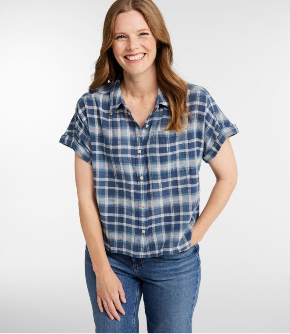 Women's L.L.Bean Day Breeze Shirt, Short-Sleeve Button-Front - Image 2