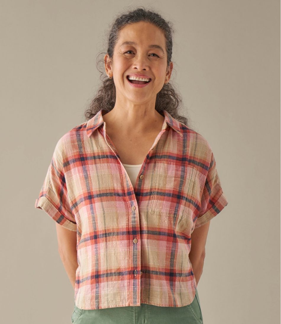 Women's L.L.Bean Day Breeze Shirt, Short-Sleeve Button-Front - Image 7