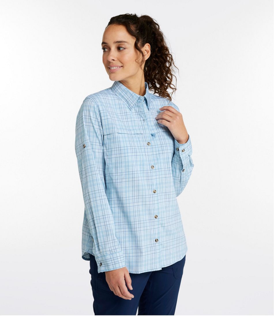 Women's Tropicwear Shirt, Plaid Long-Sleeve - Image 2