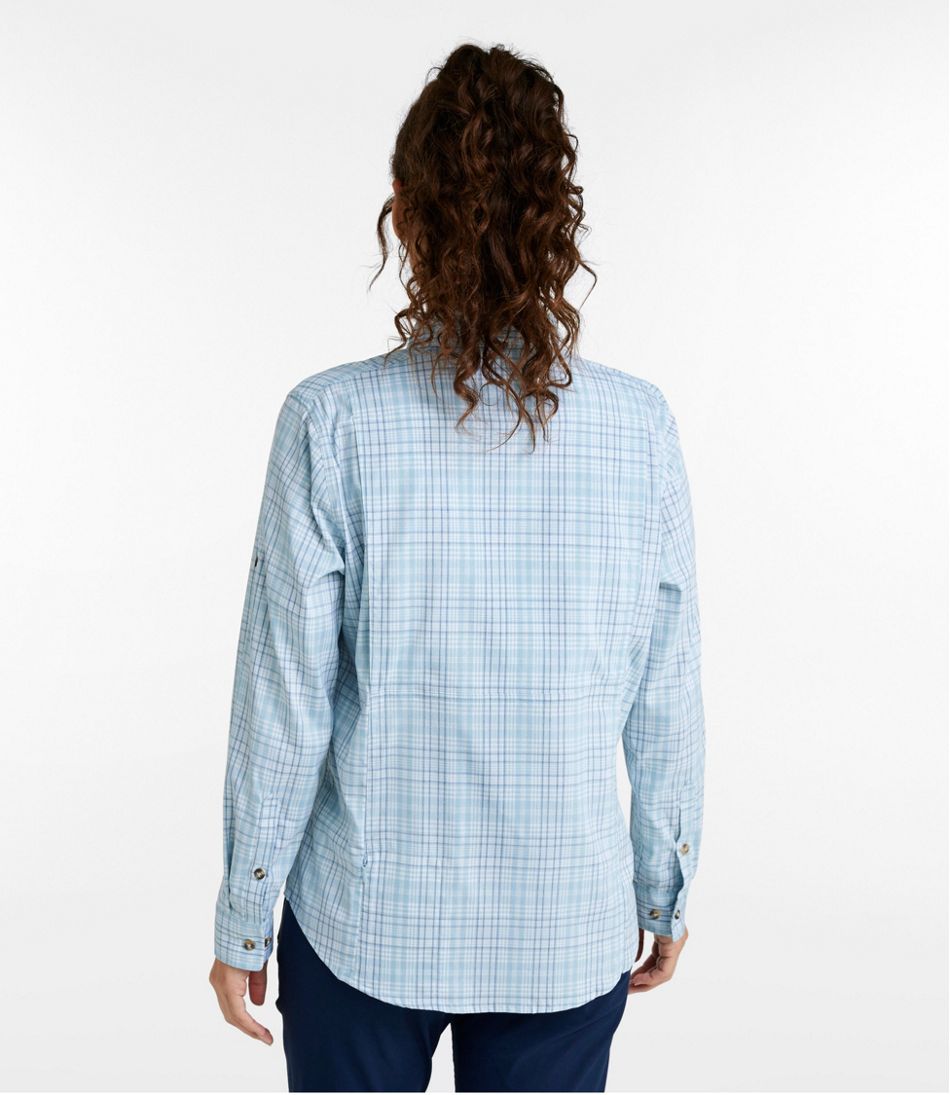 Women's Tropicwear Shirt, Plaid Long-Sleeve - Image 3