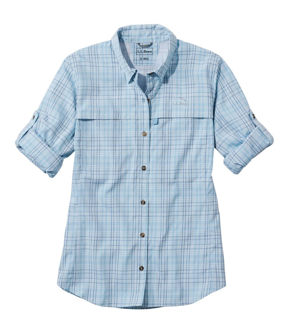 Women's Tropicwear Shirt, Plaid Long-Sleeve - Image 4