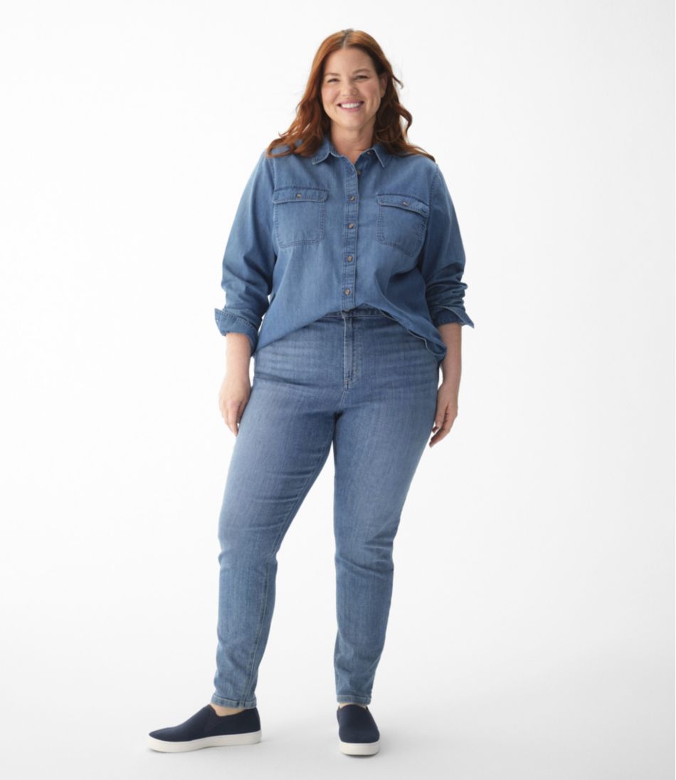 Women's L.L. Bean Heritage Washed Denim Shirt, Long-Sleeve - Image 7