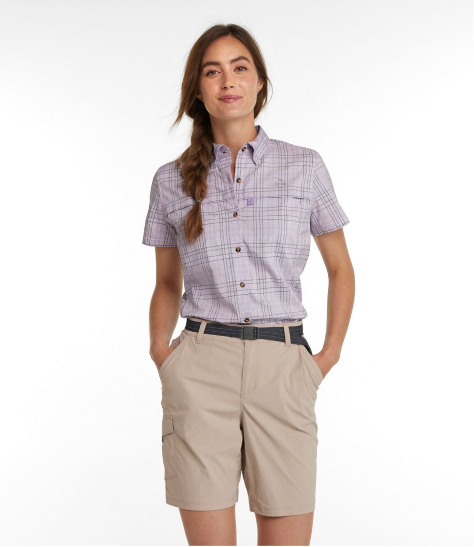 Women's Tropicwear Shirt, Plaid Short-Sleeve - Image 2