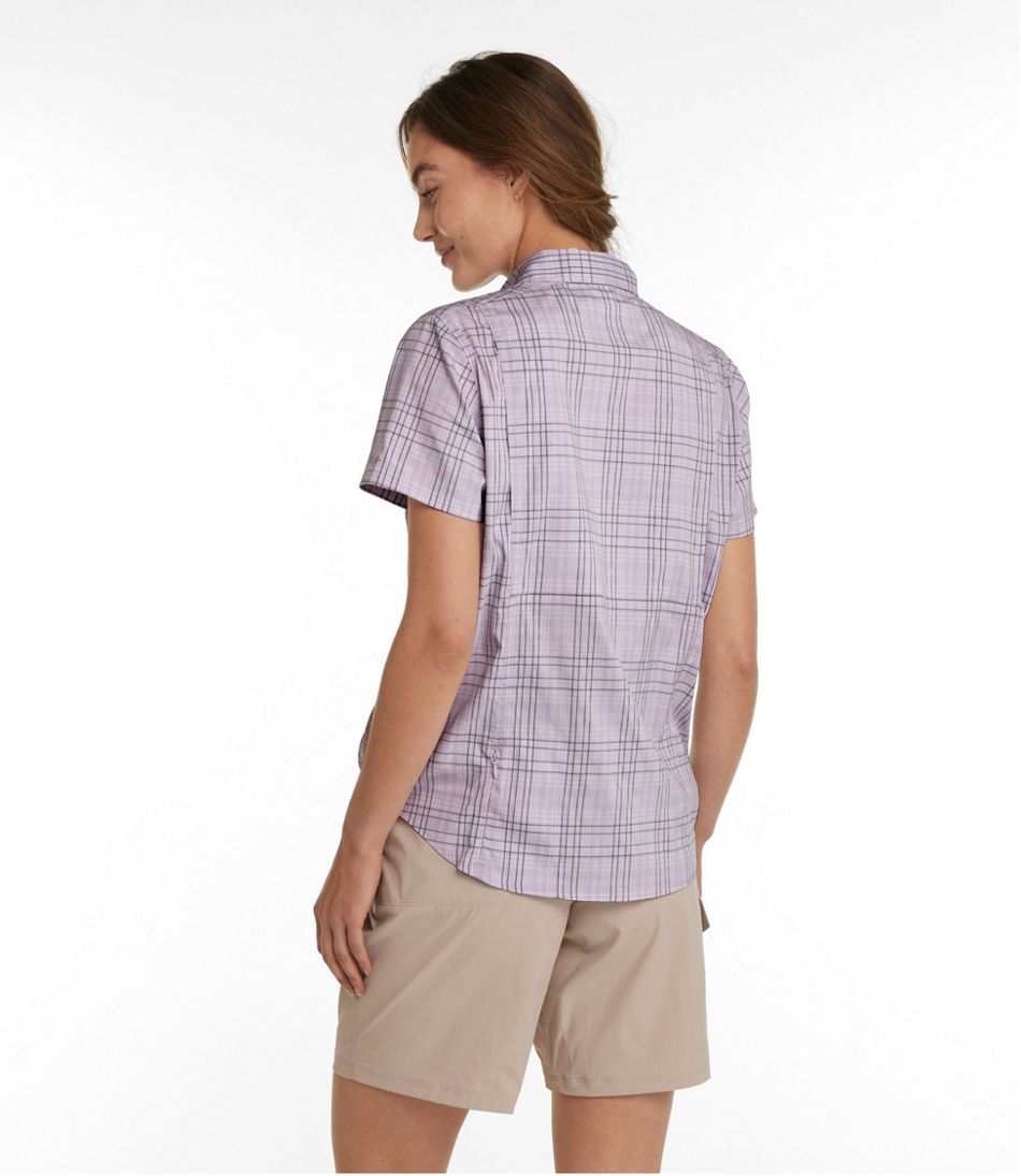Women's Tropicwear Shirt, Plaid Short-Sleeve - Image 3