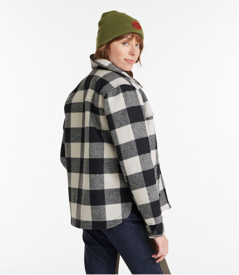 Women's Maine Guide Zip Front Jac-Shirt with Primaloft, Plaid - Image 3