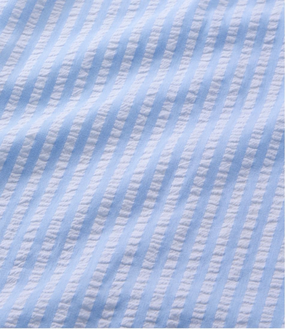Women's Bean's Seacoast Seersucker Splitneck Shirt - Image 6