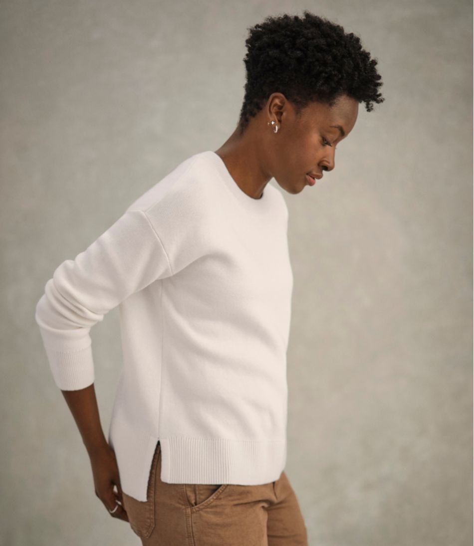 Women's Wicked Soft Cotton/Cashmere Crewneck Sweater - Image 9