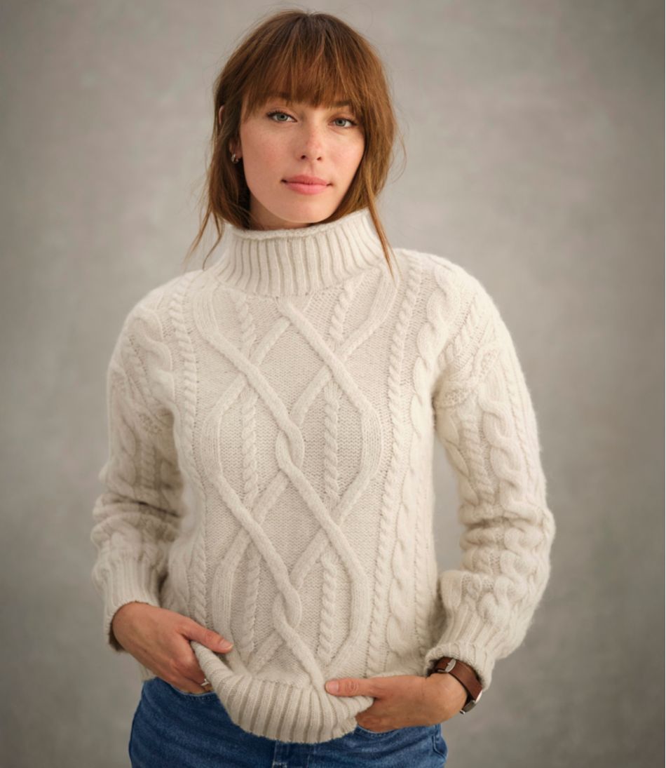 Women's 1912 Heritage Wool Blend Mockneck Sweater - Image 5