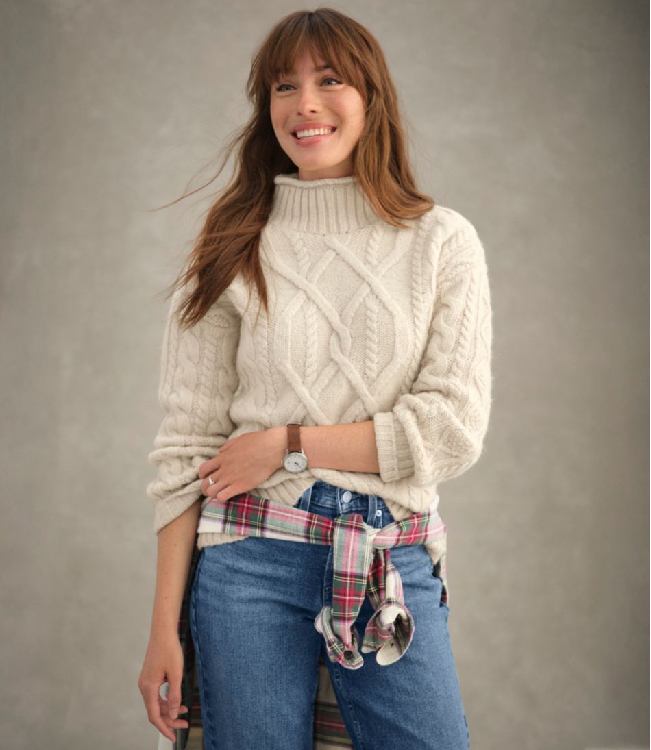 Women's 1912 Heritage Wool Blend Mockneck Sweater - Image 6