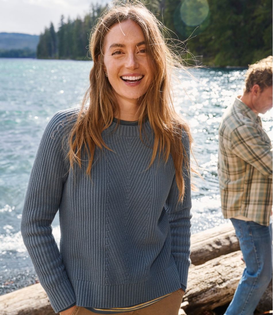Women's Mariner Shaker Sweater, Crewneck - Image 12