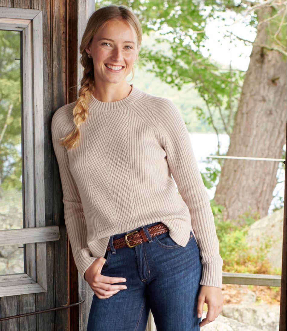 Women's Mariner Shaker Sweater, Crewneck - Image 7