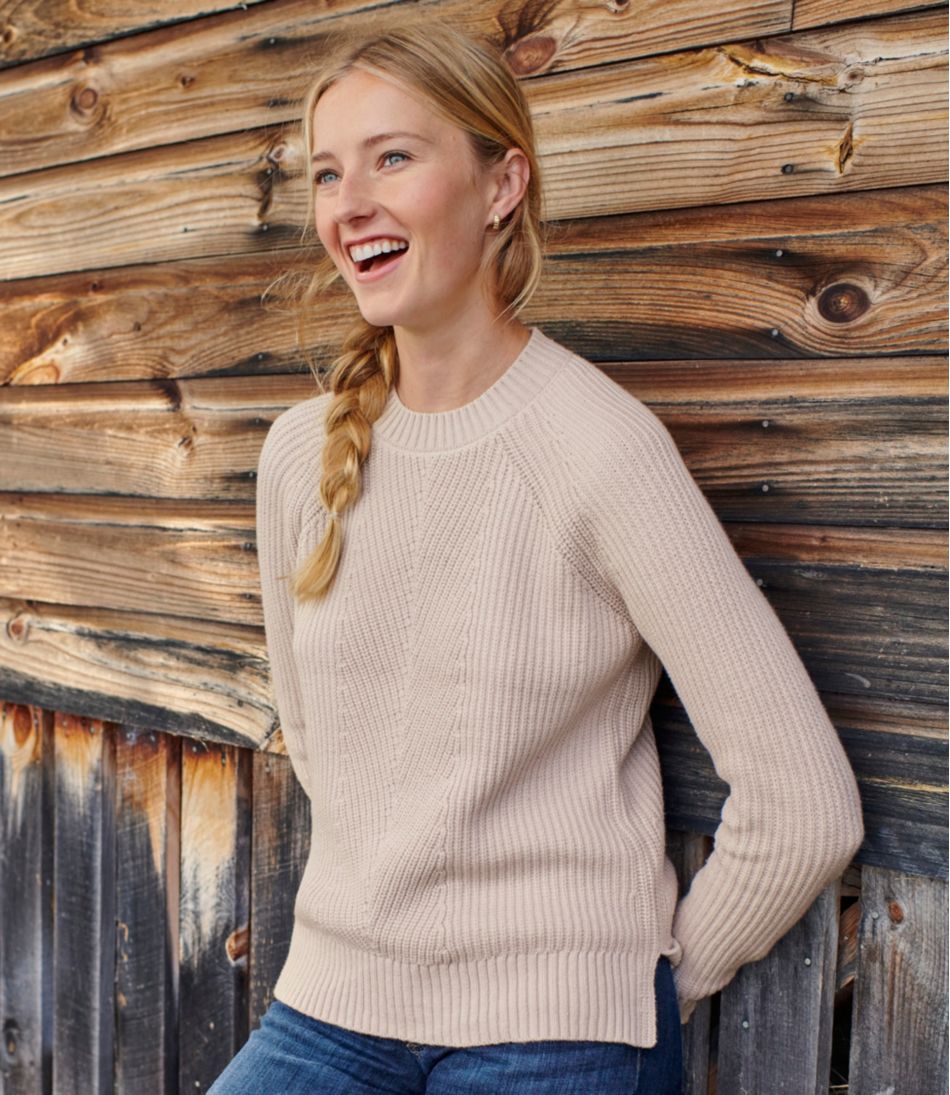 Women's Mariner Shaker Sweater, Crewneck - Image 8
